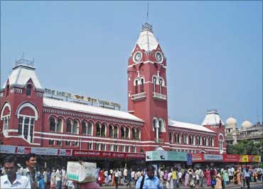 Central Rail Station, Chennai.