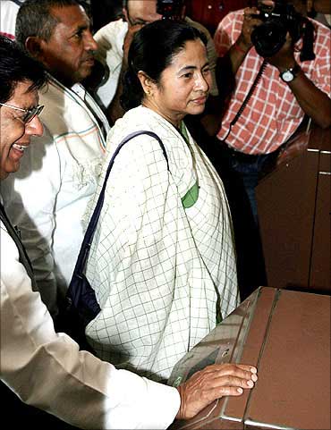 Railway Minister Mamata Banerjee.