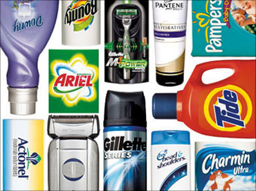 Procter and Gamble products.