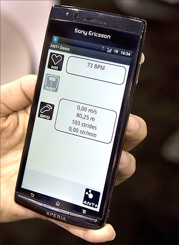 Sony Ericsson Xperia Arc smartphone.