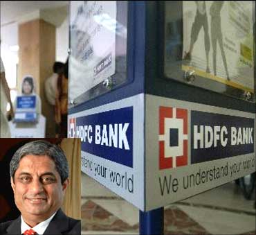 (Inset) HDFC Bank managing director Aditya Puri.