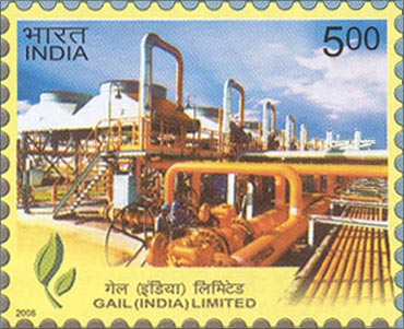 A postal stamp shows GAIL.