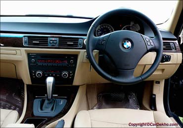 BMW 3 Series interior.