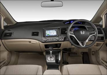 Honda Civic interior.