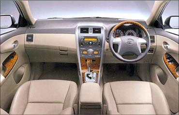 Toyota Corolla Altis interior.