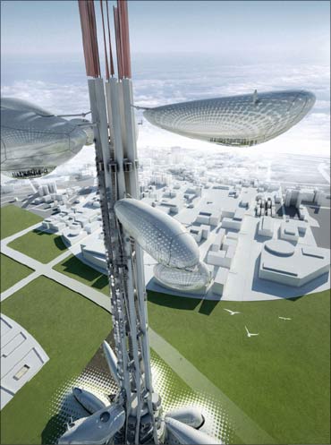 The world's first-ever alternative-energy skyscraper.