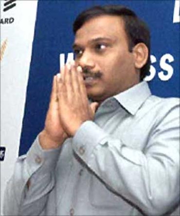 Former telecom minister A Raja.