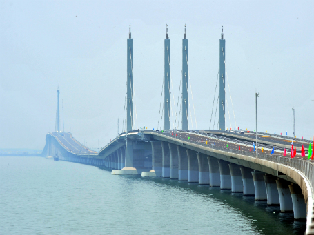 Jiaozhou Bay Bridge.