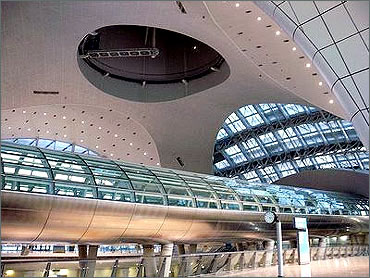 The new Hyderabd airport.