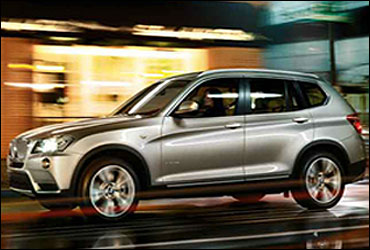 Side view of BMW X3.