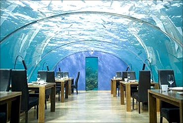 Undersea restaurant.