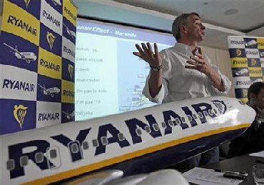 Michael O'Leary, chief executive of Ryanair, at a press conference