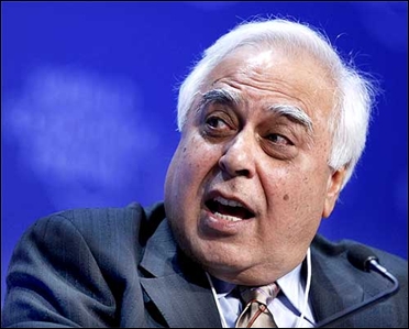 Minister of Human Resources and Development Kapil Sibal