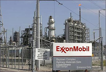 Exxon Mobil refinery in Baytown, Texas.