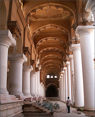Thirumalai Nayak Mahal at Madurai.