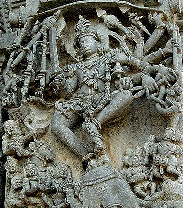 Hoysala Empire sculptural articulation in Belur.
