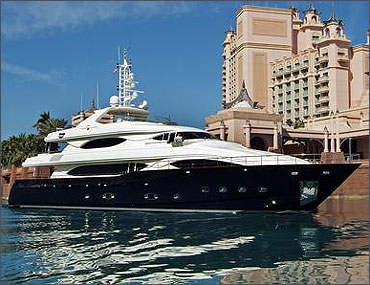 An yacht from the Ferretti group.