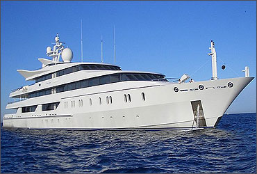 Vijay Mallya's yacht 'Indian Express'.
