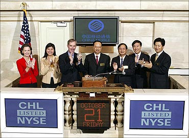 China Mobile listed on NYSE.