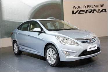 The new Hyundai Fluidic Verna CRDi.