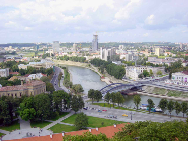 Lithuania has 17.8 per cent unemployment. A view of Vilnius.