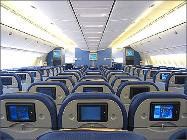 KLM Boeing 777-200ER Economy Class.
