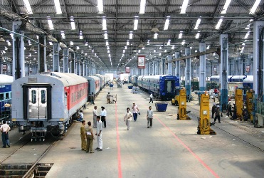 Railway coach manufacturing factory at Kapurthala.