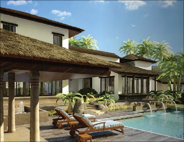 Samira Habitats' villa in Alibaug near Mumbai.