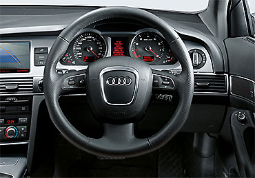 Dashboard of Audi A6.