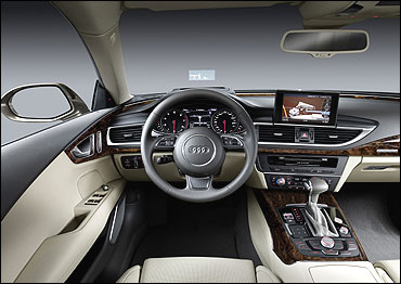 Dashboard of Audi A7.