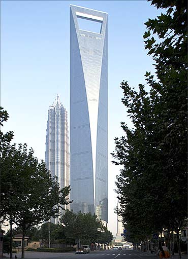 Shanghai World Finance Centre.