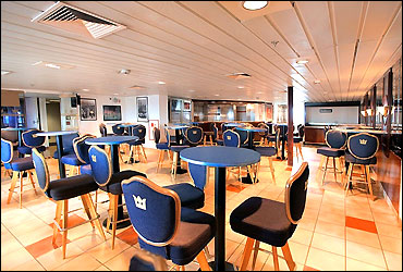 Manhattan Cafe inside the ship.