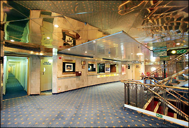 Reception and lobby of the ship.