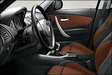 BMW1 Series 5-door hatch's interior.