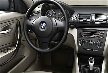Interior view of BMW 1 Series 5-door hatch.