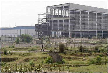 Unfinished Singur factory.