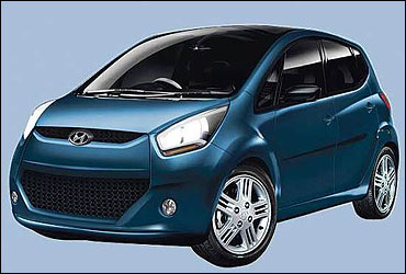 The Hyundai small car look like this.