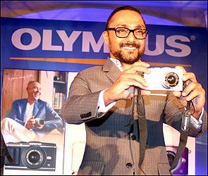 Actor Rahul Bose at the launch of the new camera.