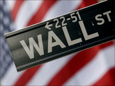 A Wall Street signage.
