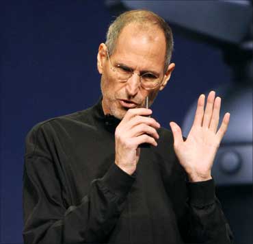 Apple Inc CEO Steve Jobs speaks at the conclusion of the launch of the iPad2.