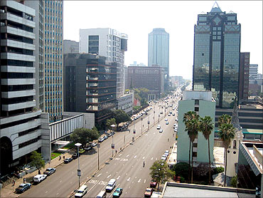 The city of Harare.