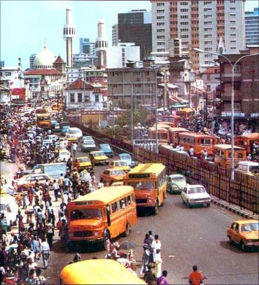 The city of Lagos.