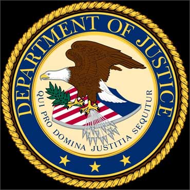 US Justice Department seal.