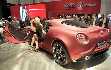 Alfa Romeo 4C concept car.
