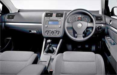 The dashboard of Volkswagen Passat.
