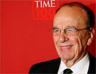 Murdoch arrives for Time magazine's 100 most influential people gala in New York on May 8, 2008.