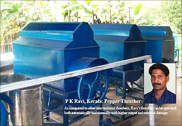 P K Ravi, Pepper thresher.