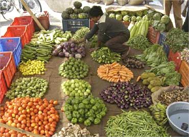 Food inflation remains high in India.