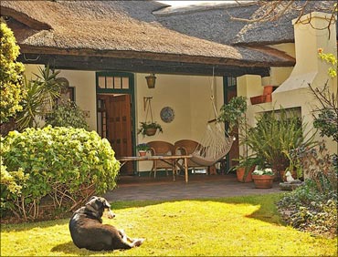 Mahatma Gandhi's house -- The Kraal -- in Johannesburg.