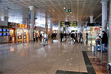 Barcelona Airport Terminal.